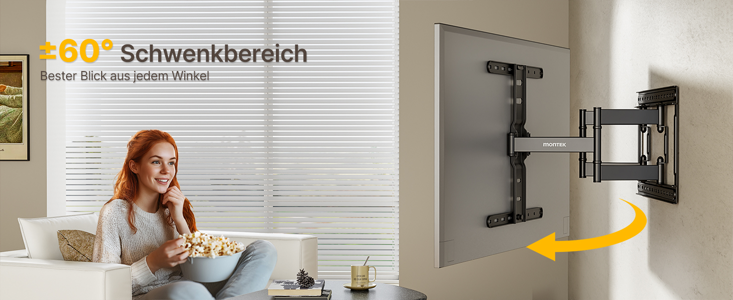 Кріплення для телевізора monTEK 1.1' Ultra Slim, 37-75 дюймів, до 60 кг, VESA 400x400 мм