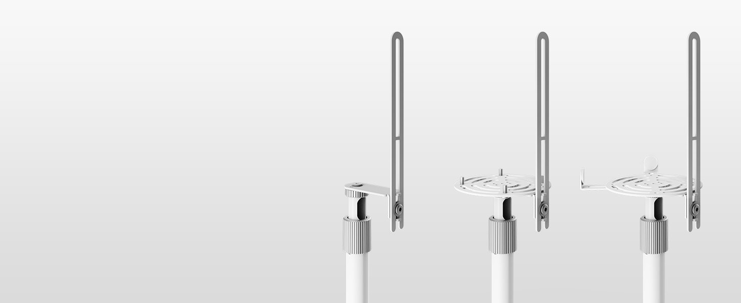 Підставка для колонок FITUEYES Design, металева, регульована по висоті, 2 шт, білий колір