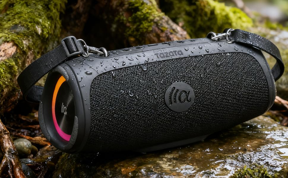 TAZATA Bluetooth колонка портативна 90W з Power Bank, USB, водонепроникна для вечірок, пляжу, басейну