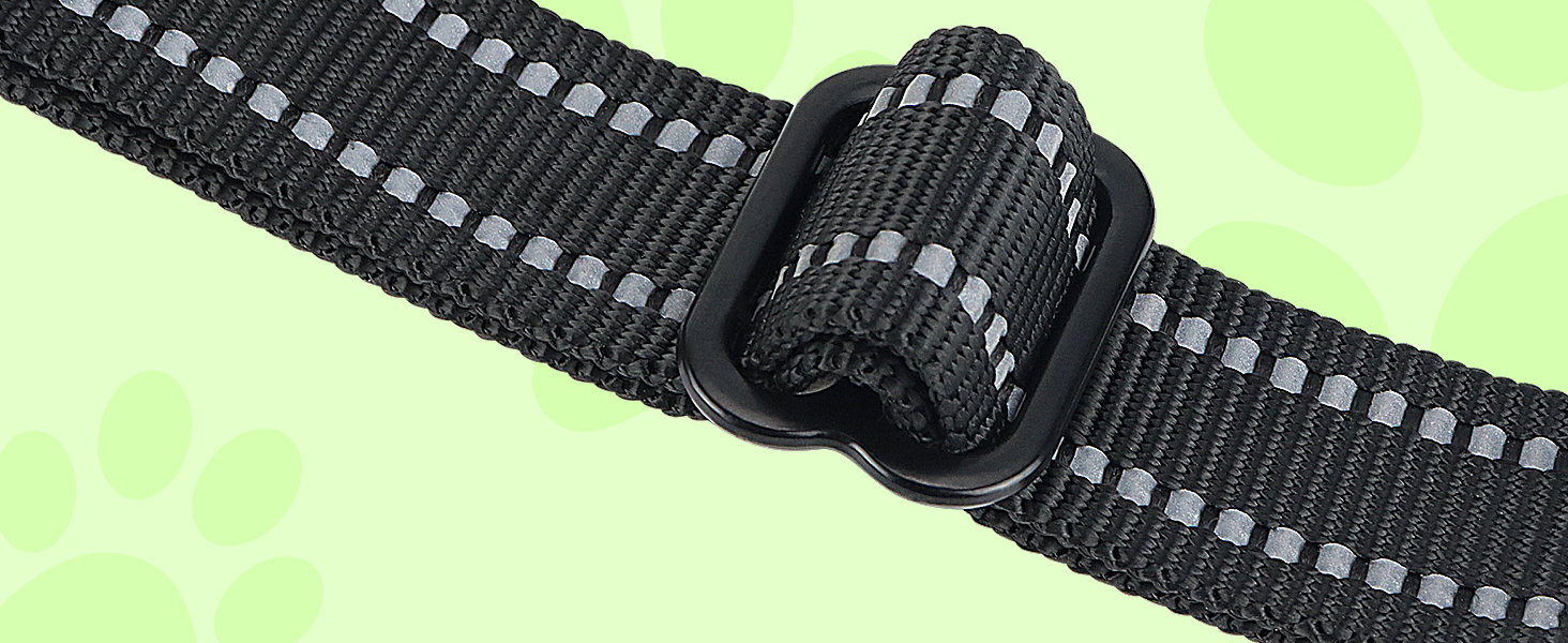 Нашийник для собак Joytale середнього розміру, світловідбиваючий, дихаючий, регульований, з ручкою для тренувань, M (1 шт., зелений)