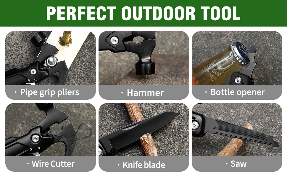 Мультитул 14 в 1 для чоловіків: набір інструментів для кемпінгу, подарунок на День народження, Різдво, Адвент-календар для чоловіків