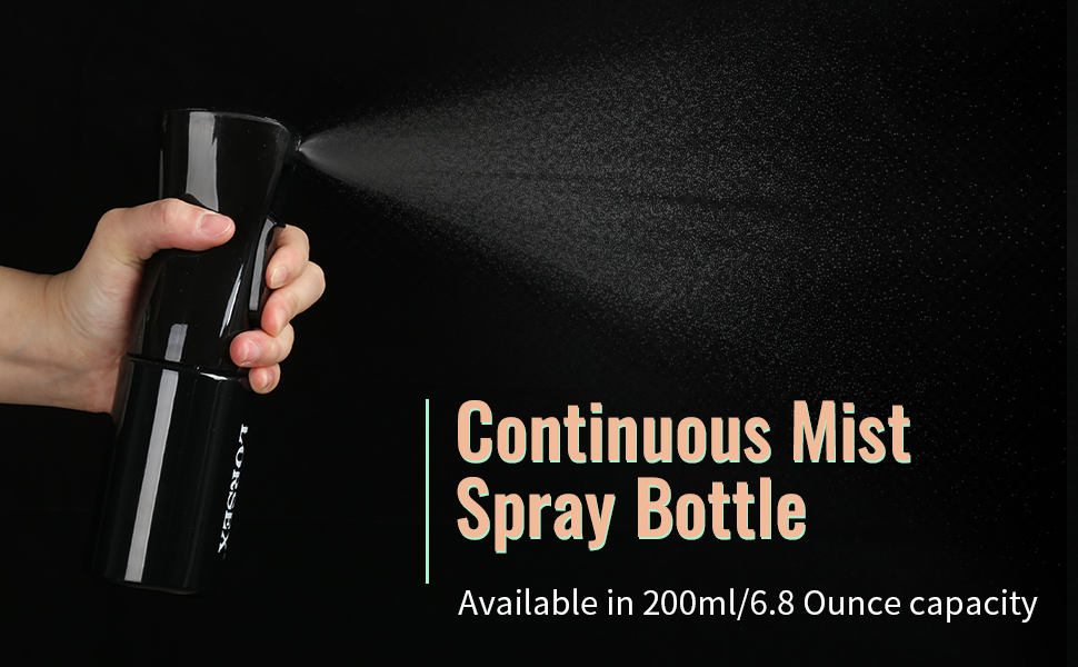 Набір гребінців для волосся з пульверизатором 200 мл: розпушувач, накручувач, двосторонній гребінь (чорний)