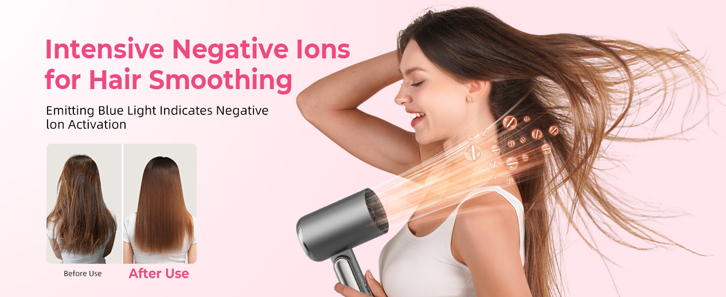 Набір для укладки волосся 6 в 1 Atopskins: фен-щітка, плойка, іонізація, 1000W (сірий)