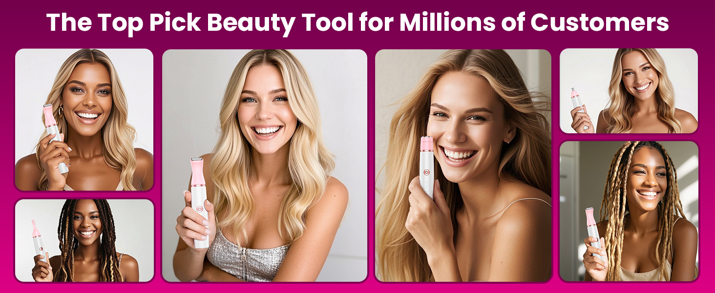 Електричний тример для жінок 4-в-1: для обличчя, тіла, ніг, носа. Тример для бікіні, USB-C