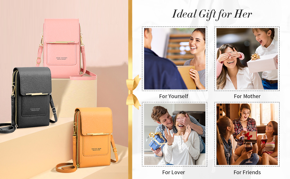 Сумка на шию жіноча Handytasche, червона PU шкіра, кросбоді, гаманець для дівчаток, відділення для карт