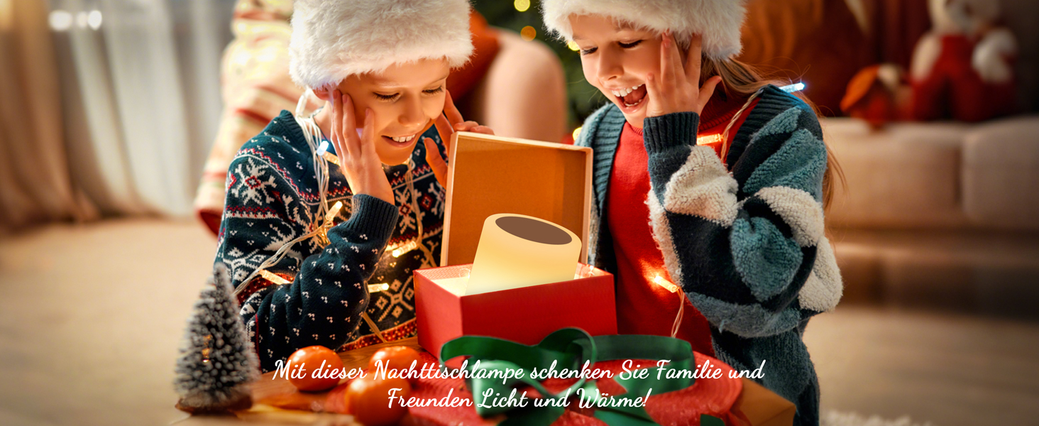 Нічник Auxmir для дітей з акумулятором 3000mAh, LED-лампа настільна сенсорна з регулюванням яскравості, 5 режимів, 13 кольорів, 5 рівнів яскравості, бездротова лампа з таймером та пультом дистанційного керування, нічник для декору спальні, тераси