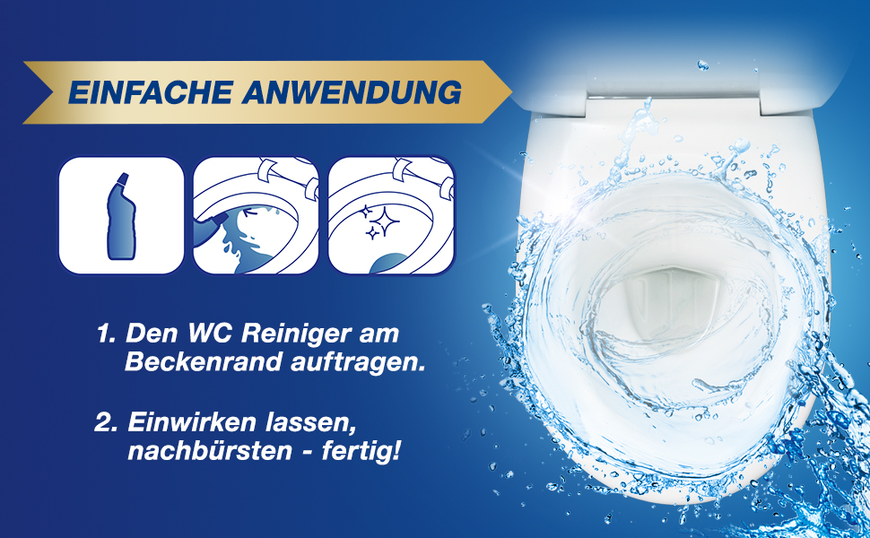 Гель-очищувач для унітаза WC Frisch Ozeanfrische з ефектом освіжувача повітря, 750 мл (набір 10 шт)