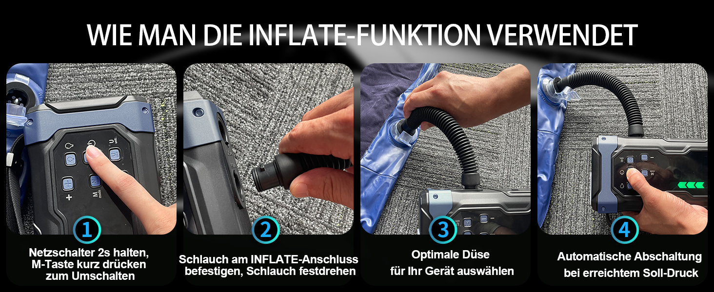 Powerbank для автомобіля Starthilfe 7000A з компресором 150PSI, 12V, до 10L дизеля, QC3.0, LCD, ліхтарик