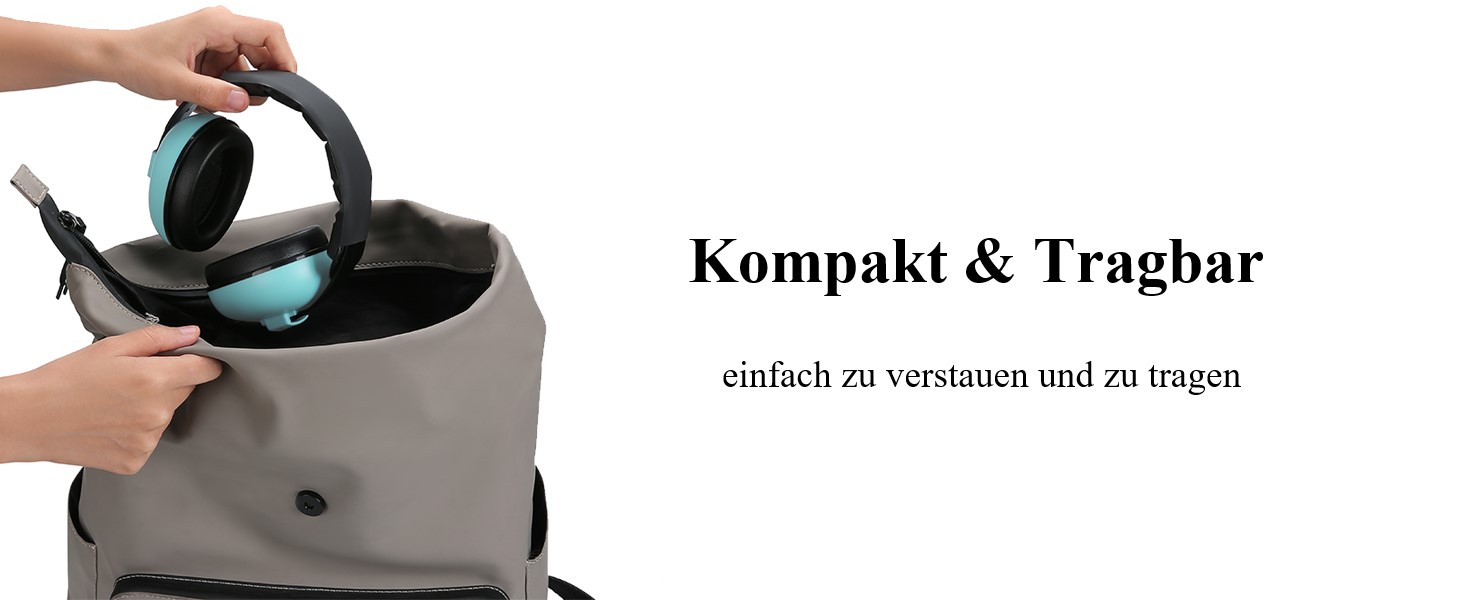 Навушники для захисту від шуму ProCase Baby - для малюків до 36 місяців. М'які навушники-затички для сну, подорожей, блакитні