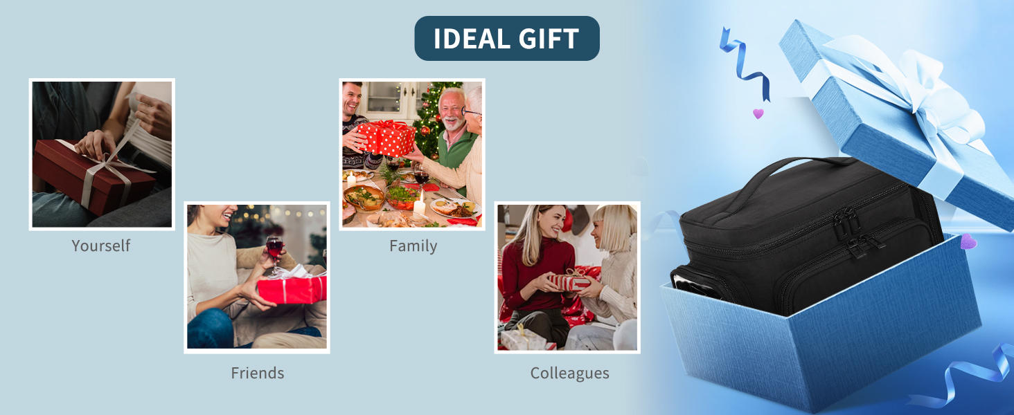 Косметичка для подорожей, велика, чорна: органайзер для макіяжу з відділенням для пензлів, дамська косметичка