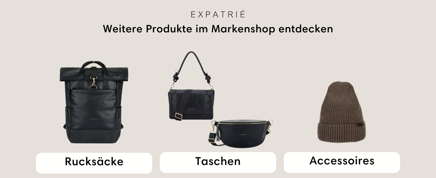 Жіночий рюкзак Expatrié Adele Rolltop: елегантний рюкзак для університету, велосипеда та роботи. Водовідштовхуючий, чорний, для ноутбука.