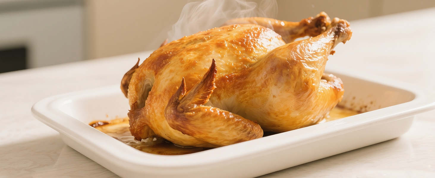 Термометр кухонний Charmline для м'яса, випічки та грилю, точне вимірювання ±0,3°C, автоматичне повороти дисплея