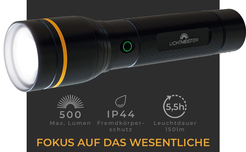 Ліхтар LED 500 люмен на батарейках AAA