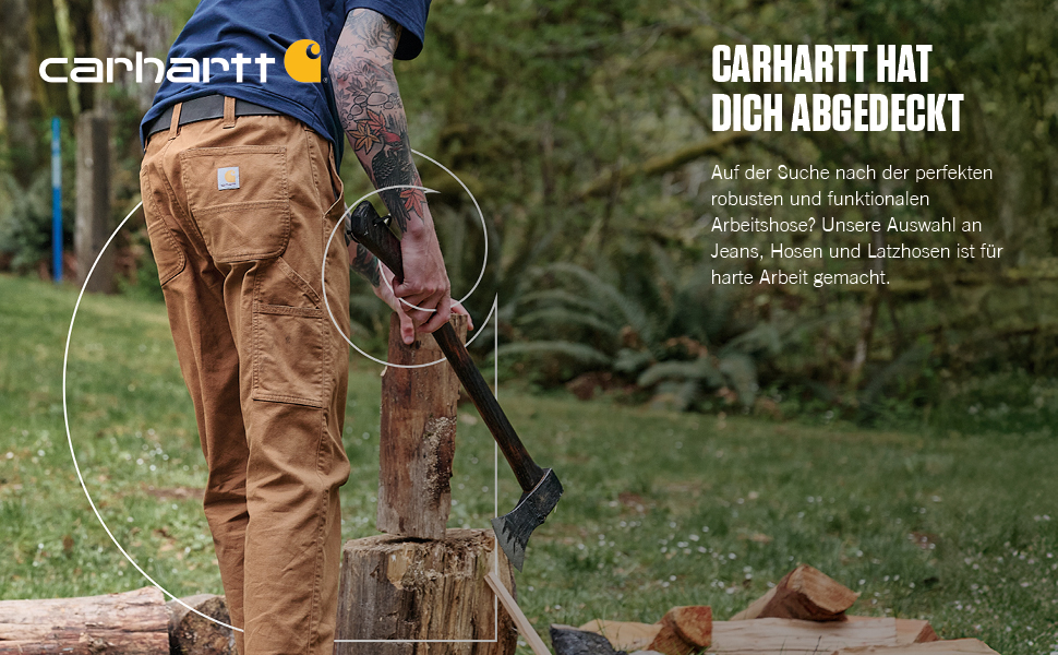 Джинси чоловічі Carhartt 102807, блакитні, 36W/32L, класичний крій