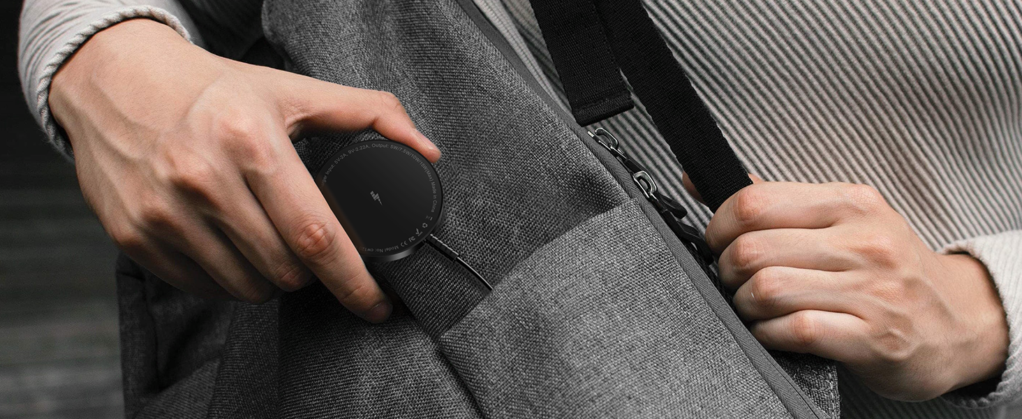 Магнітний бездротовий зарядний пристрій для iPhone 17/16/15/14/13/12 та AirPods Pro/3/2 – 2 шт., Чорний