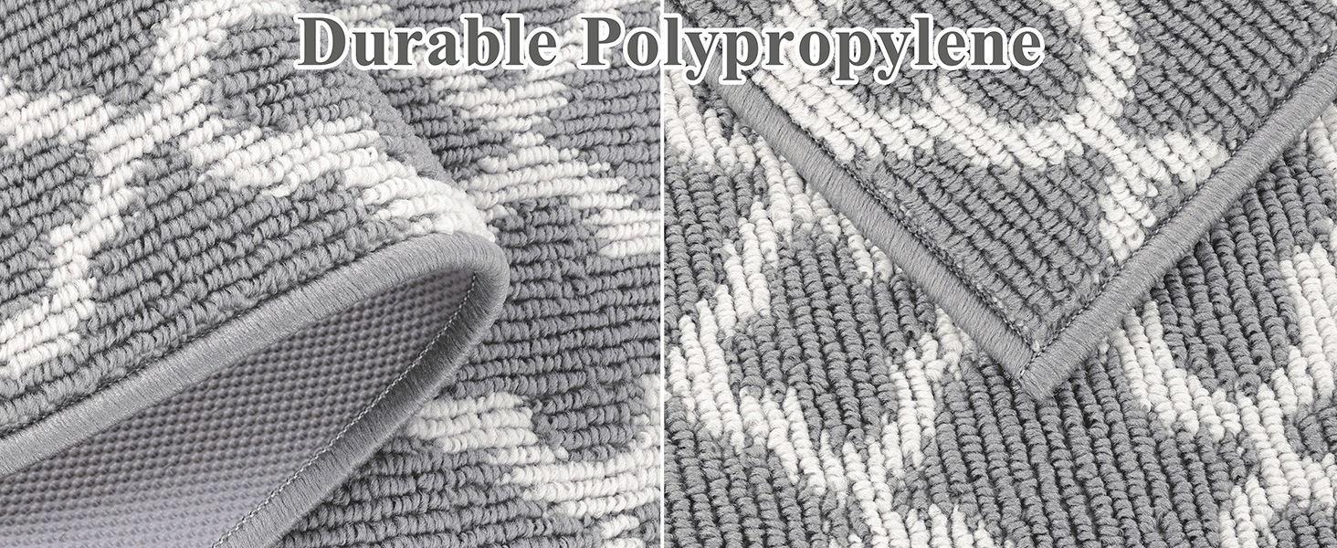 Килимок для підлоги SHACOS з антиковзаючою основою, 50x150 см, сірий - для кухні, вітальні, передпокою