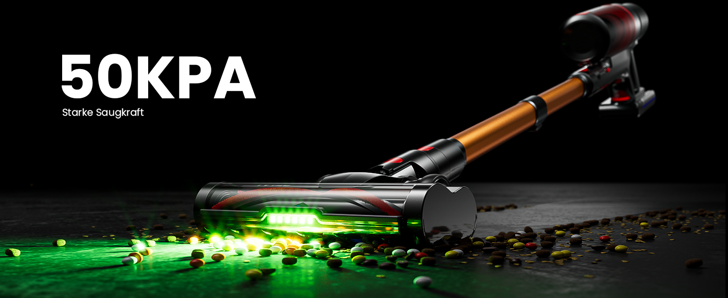 Бездротовий акумуляторний пилосос 600W з потужністю всмоктування 50KPA, 70 хвилин роботи, самостійна парковка, антизаплутана щітка та LED-дисплей, 8-ступенева фільтрація, кріплення на стіну, для шерсті тварин/килимів/твердих поверхонь/автомобіля (фіолетовий)