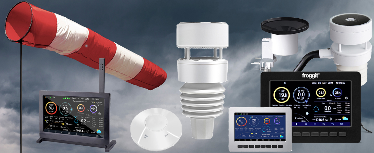 Метеостанція бездротова Froggit WH3000 SE PRO WiFi з прогнозом погоди