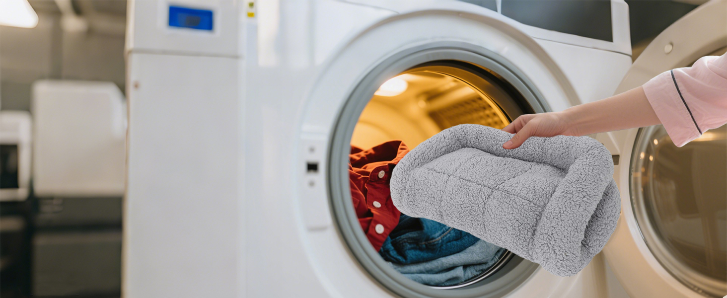 М'яке ліжко для котів та собак Namsan, плюшеве, теплий килимок, 45x60 см, сірий