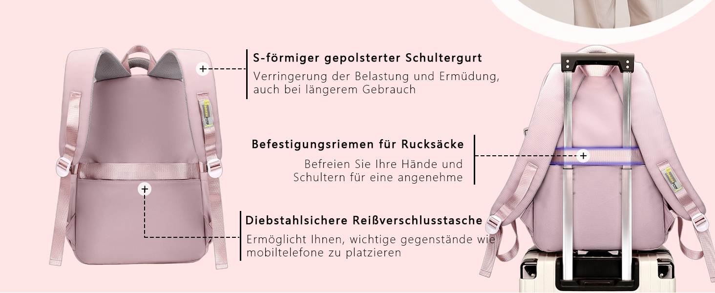 Водонепроникний рюкзак для школи JANSBEN для дівчаток та хлопчиків, багатосекційний, ідеальний для 10-річних дітей, підлітків та 5 класу, фіолетовий