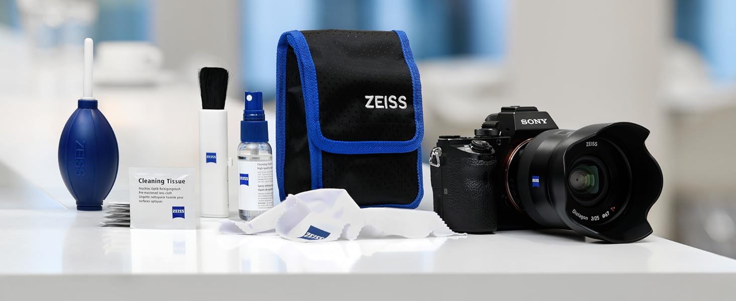 Набір для чищення оптики Zeiss – для об'єктивів, фільтрів, окулярів, бінокулярів та LCD-дисплеїв
