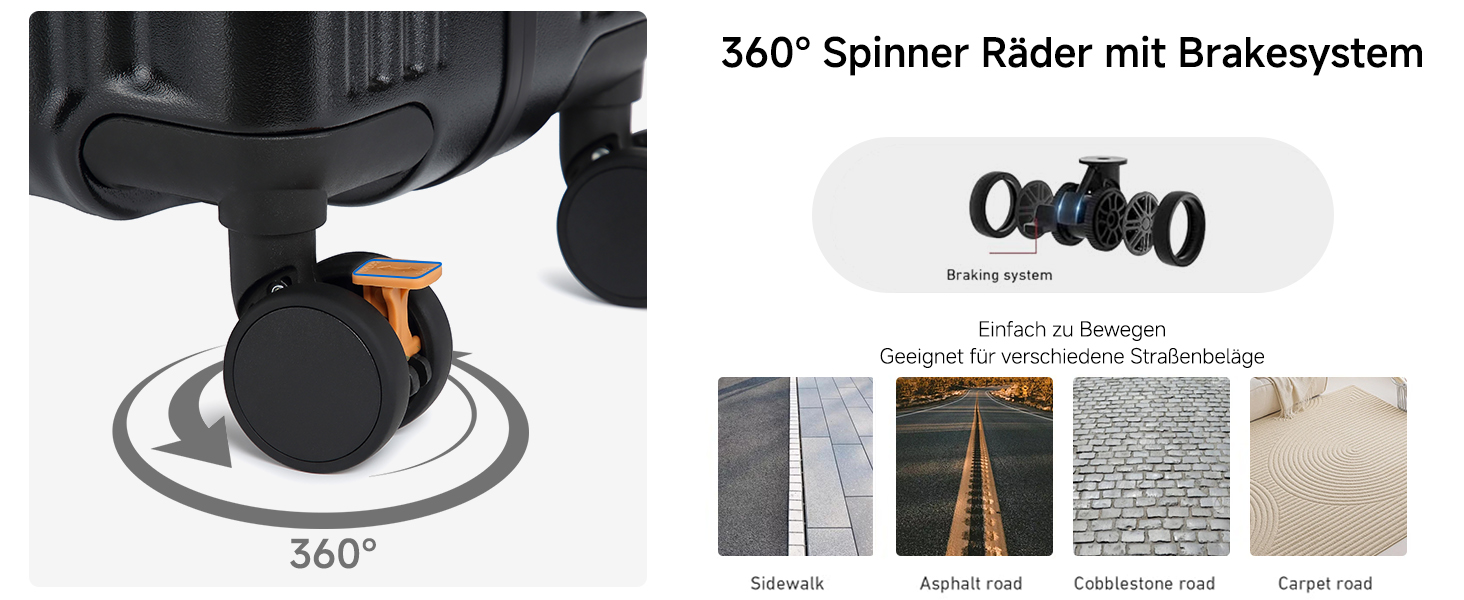 Набір валіз Sea Choice Hartschalen 2 шт. (Trolley, 55/78 см) з TSA замком та тримачем для напоїв, зелений