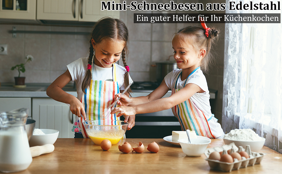 Набір вісків для збивання та перемішування: 13см та 18см, нержавіюча сталь