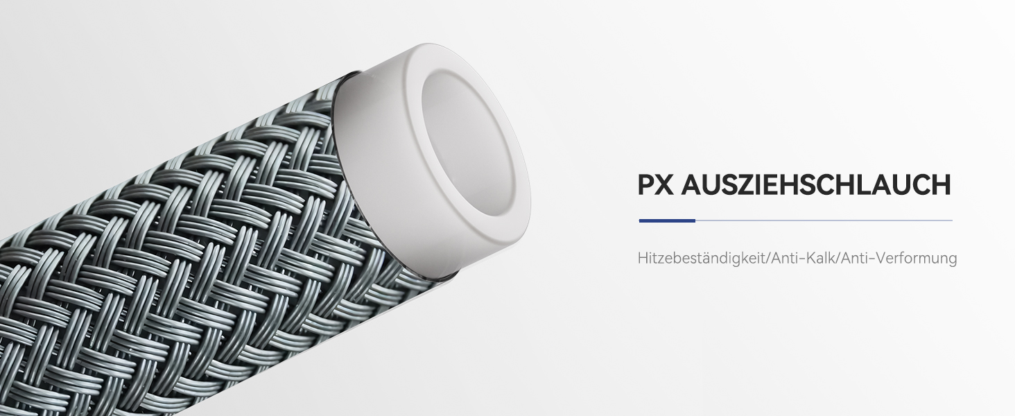 Змішувач кухонний Sofetiy висувний з душем, нержавіюча сталь, 360° поворот, одноlever, 2 режими струменя