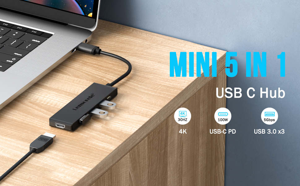 Док-станція USB-C Hub з 3 дисплеями, 2025 Upgrade: Dual 4K HDMI, VGA, 1000M Ethernet, 4 USB A 3.0/2.0, 100W PD, SD/TF, AUX 3.5mm, адаптер USB Multiport для Windows/Mac/Dell/HP та інших пристроїв з Type C (Чорний)