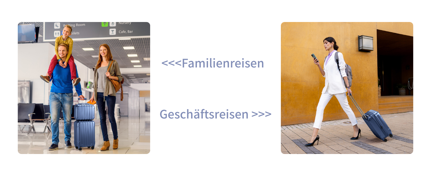 Набір валіз LEADZM 3 шт. з колесами, великий, жорсткий, з ABS+PC, телескопічна ручка, ручна поклажа (М'ятно-зелений)