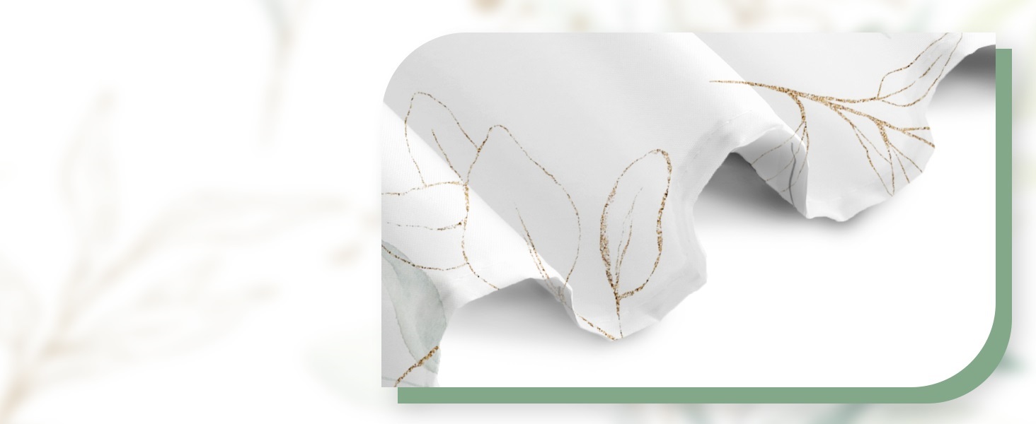 Штора для душу 120x200 см з евкаліптом, антигрибкова, акварель, водонепроникна, поліестер, з гачками для ванної кімнати