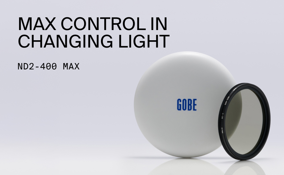 Варіабельний ND фільтр Gobe 67mm ND2-400 (1-8.6 Stop) Pro серії для фотооб'єктивів