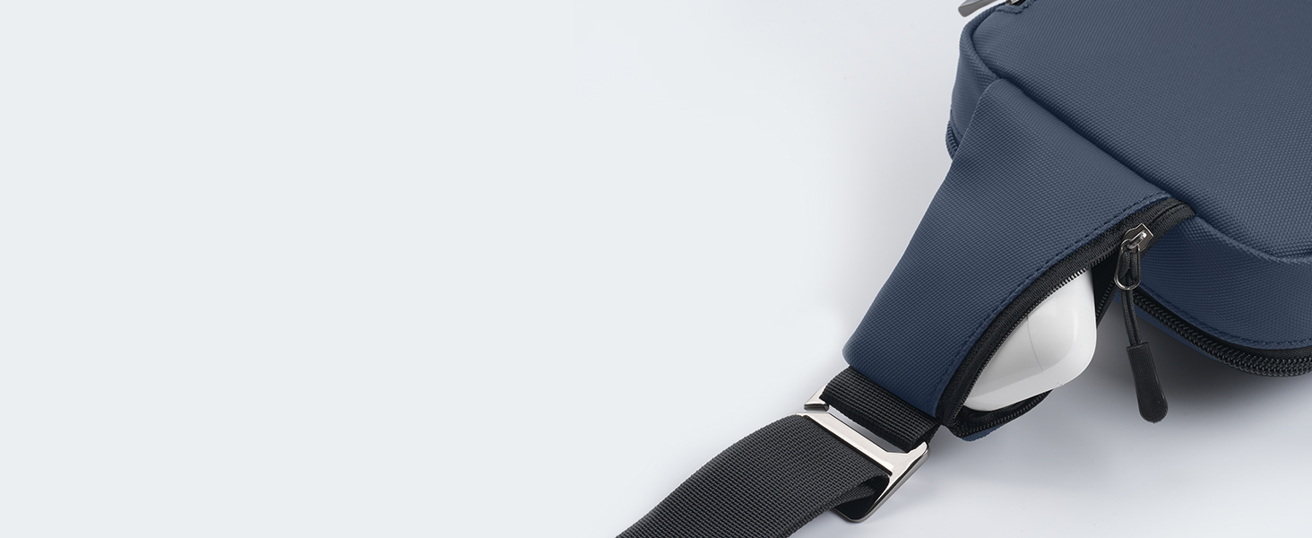 Сумка на груди Broadream, водонепроникна, для чоловіків та жінок, RFID-захист, для активного відпочинку та туризму (B-блакитний)