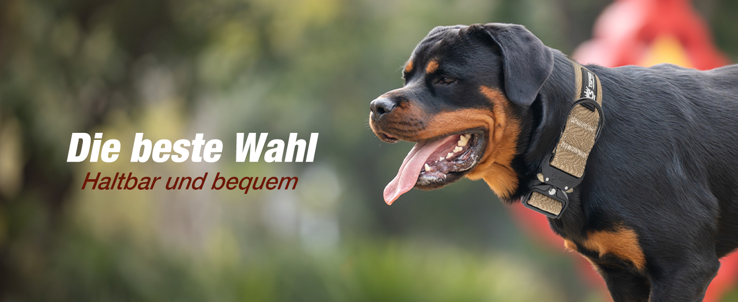 Нашийник для собак TSPRO Premium тактичний, великий, з металевою застібкою, камуфляжний синій, L (47-63.5 см)