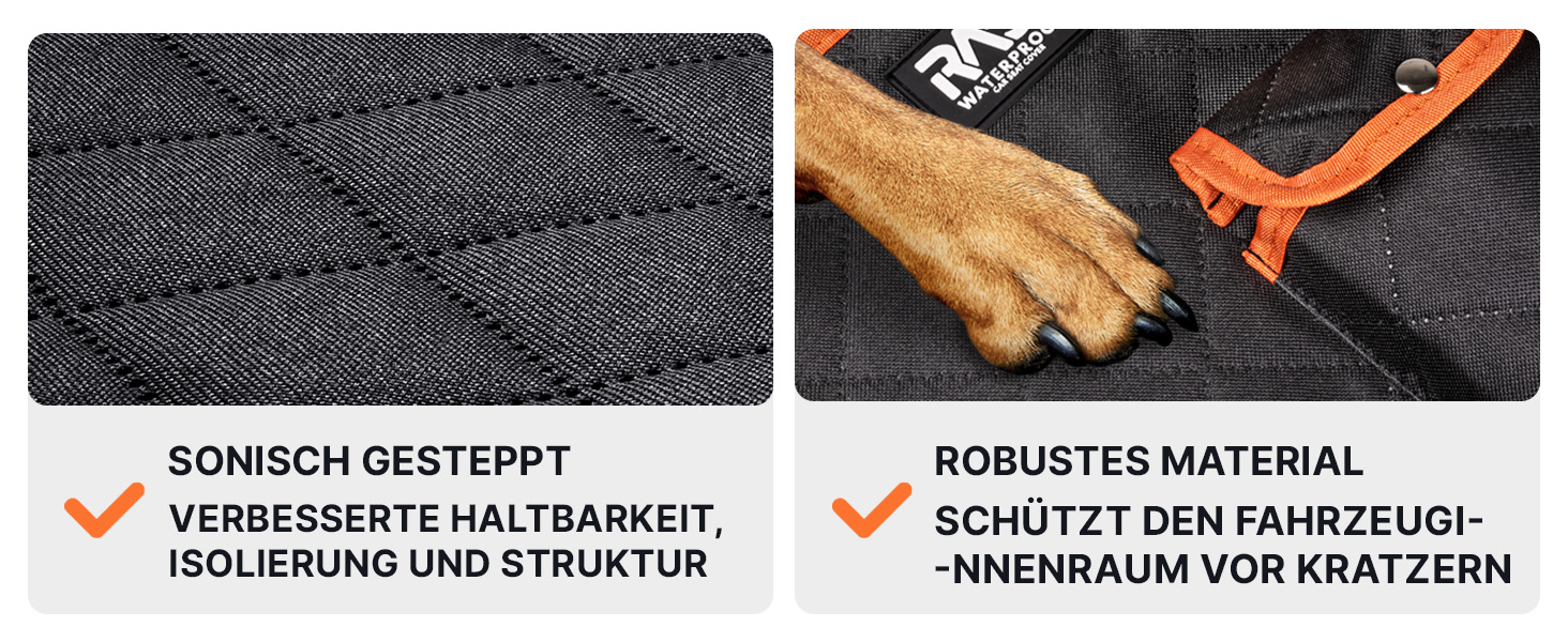 Захист для заднього сидіння авто для собак RAGI - водовідштовхувальний, 4в1, з ременями, антиковзаючий, для всіх авто