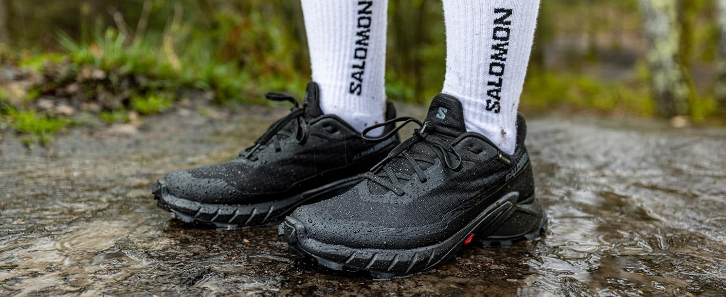 Черевики для хайкінгу Salomon Alphacross 5 чоловічі, чорний колір, розмір 44 2/3 EU