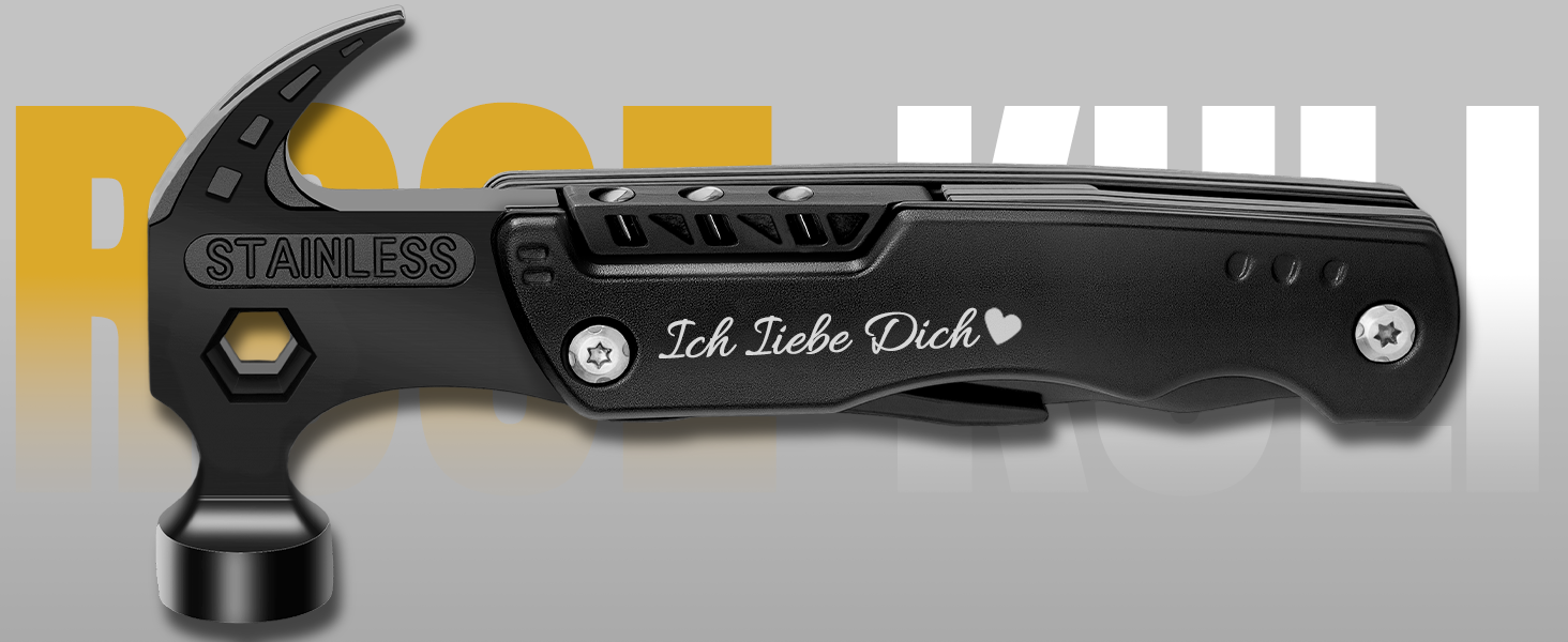 Мультитул 16 в 1 для чоловіків: подарунок на День батька, на ювілей, для кемпінгу