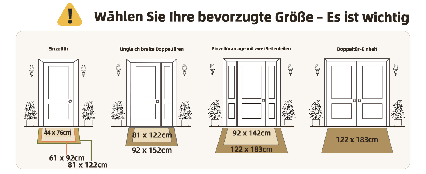 Килимок вхідний COLOR&GEOMETRY 44 x 76 см, протибрудовий килим для дому, нековзкий килимок біля дверей, колір хакі