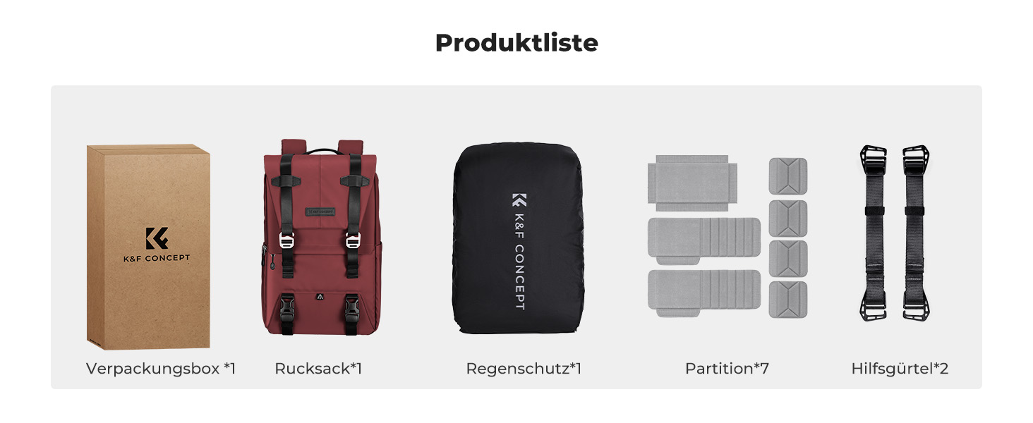 Рюкзак для камери K&F CONCEPT 20L з відділенням для ноутбука 15.6