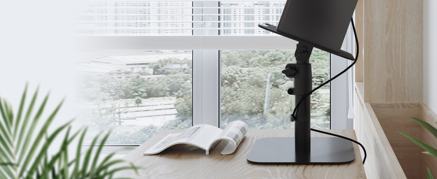 Підставка для колонок RICOO: 2 шт., регульована висота, для ПК, ТВ, студійного обладнання, універсальна, LH069-T