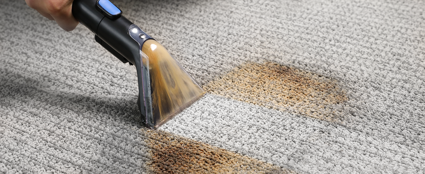 Пристрій для чищення м'яких меблів Slevoo 450W: мокрий/сухий пилосос з миючим засобом для килимів, диванів, меблів та авто