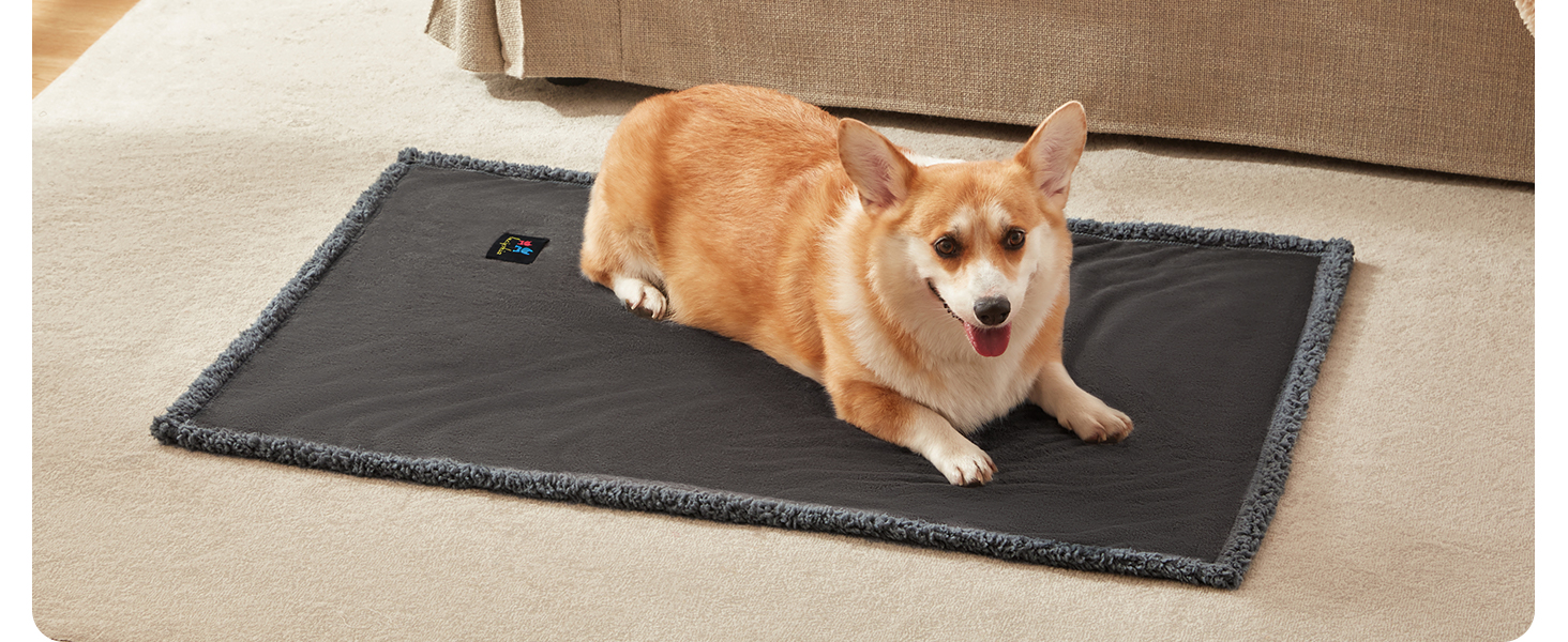 Водонепроникний плед для собак Luciphia, плед для собак і котів великого розміру, прання, водонепроникний, пухнастий, флісовий Sherpa, для дивана, ліжка, софи, світло-сірий M (102 * 145 см)