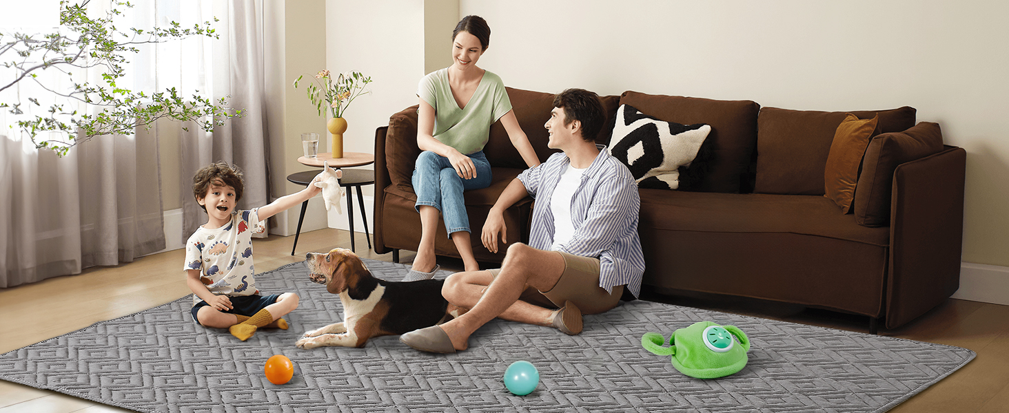 Водонепроникний килимок для собак, антиковзкий та пральний, ковдра для домашніх тварин для собак та котів, захисна ковдра для дивану від шерсті та подряпин, ідеально підходить для дивану, ліжка, автокрісла (Сірий, 97×190 см)