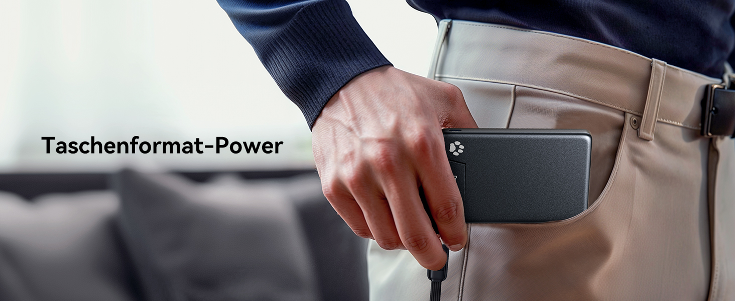 Power Bank MagSafe 45W з підтримкою Qi2, 10000mAh, з кабелем USB-C та підставкою, сумісний з iPhone 17/16/15/14/13