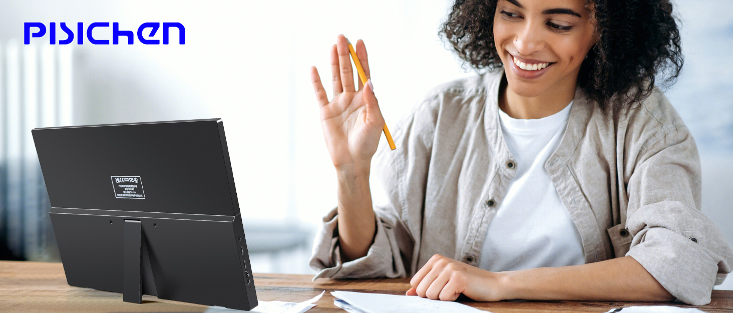 Портативний монітор 10.1 дюйма Full HD IPS LCD екран з HDMI та USB Type C для ноутбука, ПК, PS4/5, Xbox, Rasp Pi (без тачскріну)