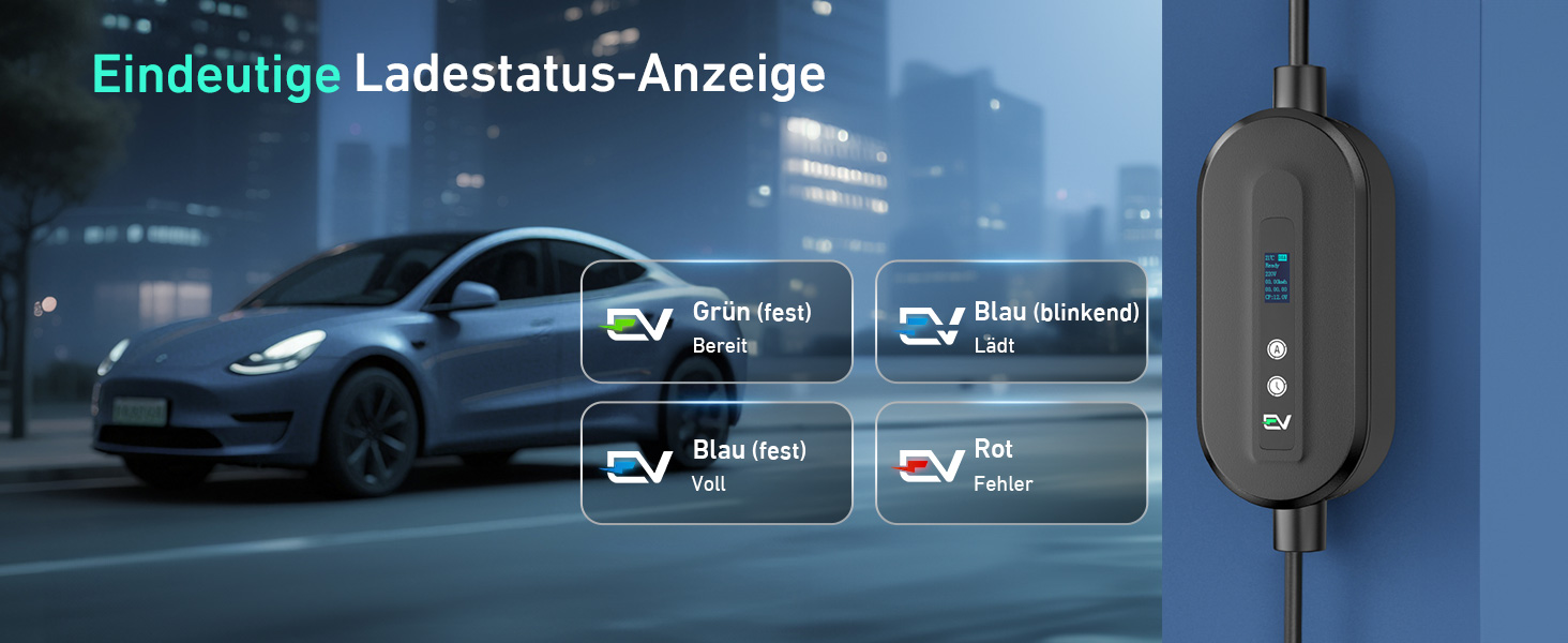 Кабель для зарядки електромобіля EVJUICION Typ 2 Schuko, 3.68kW, 6м, 6-16A, IP67. Підходить для ID.3, ID.4, X1, Model Y/3 та інших PHEV/EV