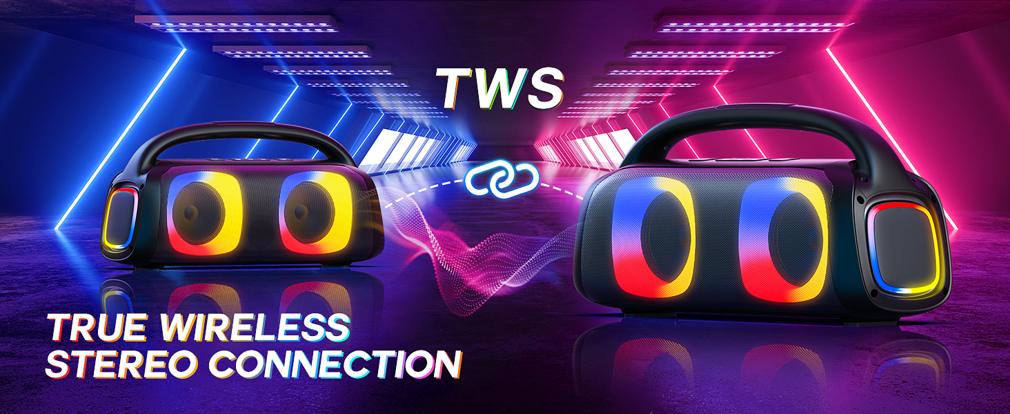 Караоке система JYX з 2 бездротовими мікрофонами, портативна Bluetooth колонка для дорослих та дітей, PA система, підтримка TF картки/USB, AUX вхід, TWS для вечірок (D19-T)