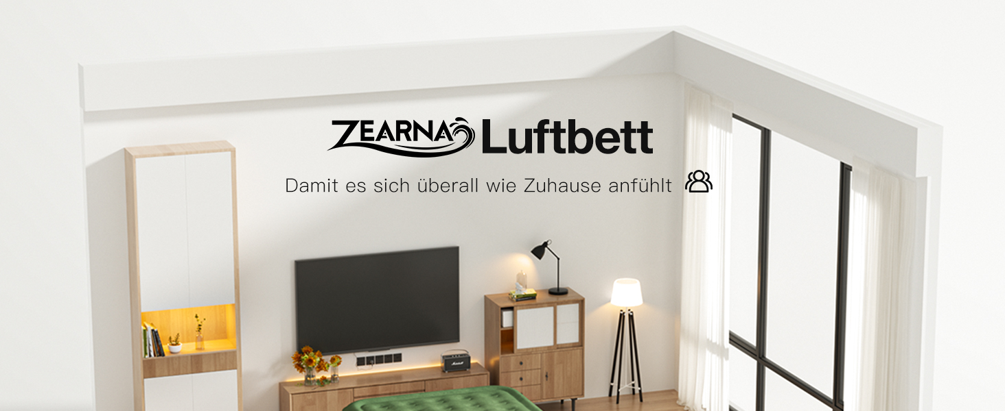 Надувний матрац для 2 осіб 203x152x40 см з електричним насосом, самонадувний, для дому