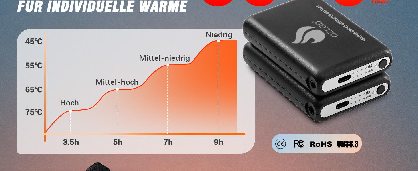 Гріючі шкарпетки для жінок та чоловіків, 5V, 6000 mAh, для катання на лижах, відпочинку на природі, кемпінгу, хайкінгу, розмір 38-44 EU