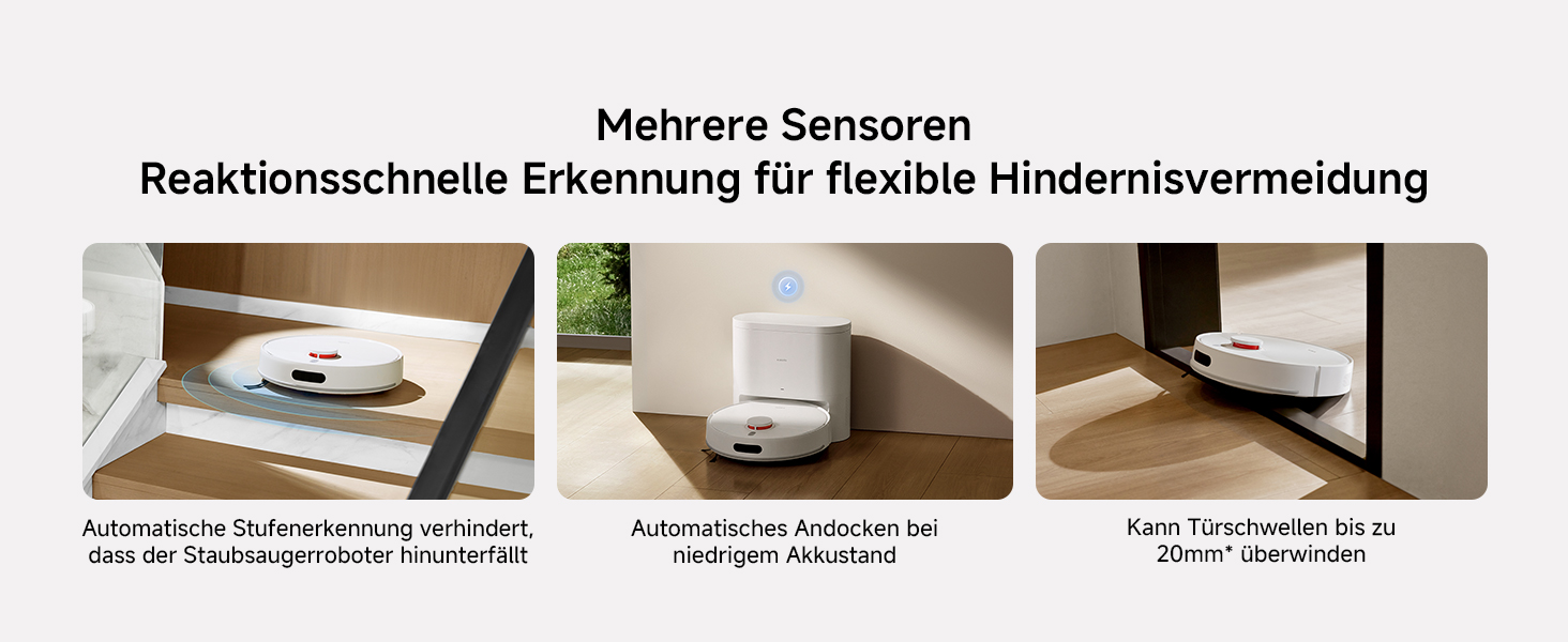 Робот-пилосос Xiaomi H40 з базою самоочищення, потужність всмоктування 10 000 Па